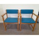 Pair of Oak Danish Carvers